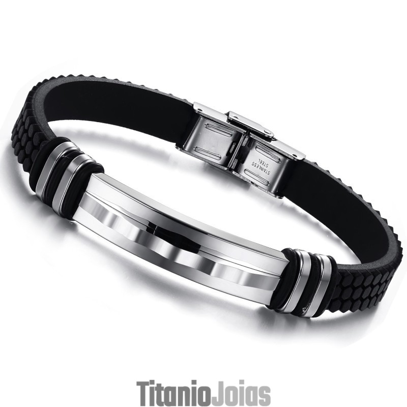 Pulseira De Silicone De Titânio Concisa De Excelente Qualidade Pulseira De Silicone De Titânio Concisa De Excelente Qualidade