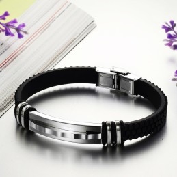 Pulseira De Silicone De Titânio Concisa De Excelente Qualidade