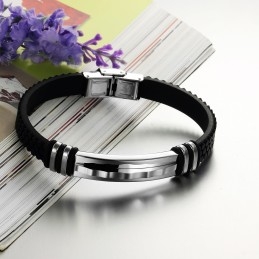 Pulseira De Silicone De Titânio Concisa De Excelente Qualidade