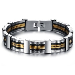 Pulseira Masculina De Silicone De Titânio De Qualidade Confiável