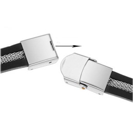 Pulseira Masculina De Silicone De Titânio De Qualidade Superior