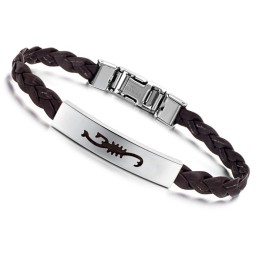 Pulseira Feminina De Couro De Titânio De Qualidade Superior