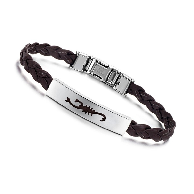 Pulseira Feminina De Couro De Titânio De Qualidade Superior