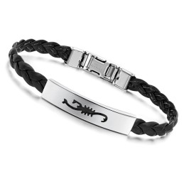 Pulseira Feminina De Couro De Titânio De Qualidade Superior