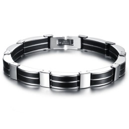 Pulseira De Silicone De Titânio Concisa Masculina De Reputação Confiável