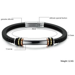Pulseira De Silicone De Titânio Vendendo Bem Em Todo O Mundo