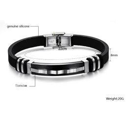 Pulseira De Silicone De Titânio Completa Em Especificações