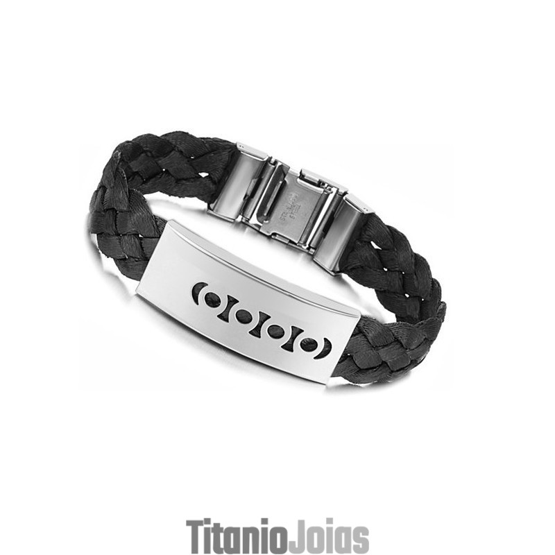 Pulseira De Titânio Preto De Qualidade Superior