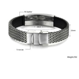 Pulseira De Couro De Titânio Scorpion De Renome Mundial