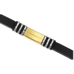 Pulseira Masculina De Titânio E Silicone De Renome Mundial