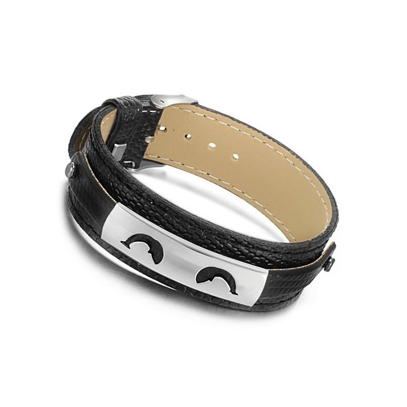 Pulseira De Couro De Titânio Preto Vendendo Bem Em Todo O Mundo Pulseira De Couro De Titânio Preto Vendendo Bem Em Todo O Mundo