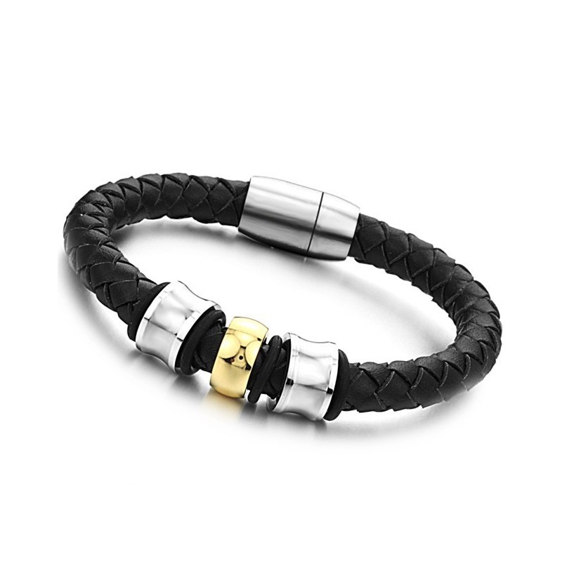 Pulseira De Couro De Titânio Com Formato Redondo E Reputação Confiável Pulseira De Couro De Titânio Com Formato Redondo E Reputação Confiável