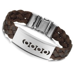 Pulseira De Titânio Marrom Completa Com Especificações