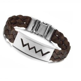 Pulseira De Titânio Marrom De Excelente Qualidade