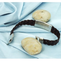 Pulseira De Titânio Marrom De Excelente Qualidade