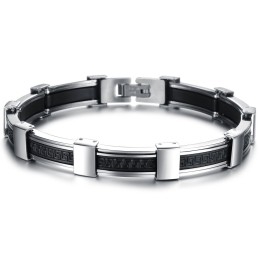 Pulseira Masculina De Silicone De Titânio De Alta Qualidade