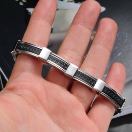 Pulseira Masculina De Silicone De Titânio De Alta Qualidade