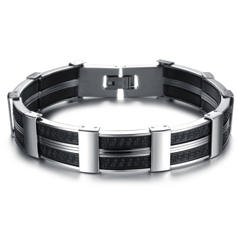 Pulseira Masculina De Silicone De Titânio De Renome Mundial Pulseira Masculina De Silicone De Titânio De Renome Mundial