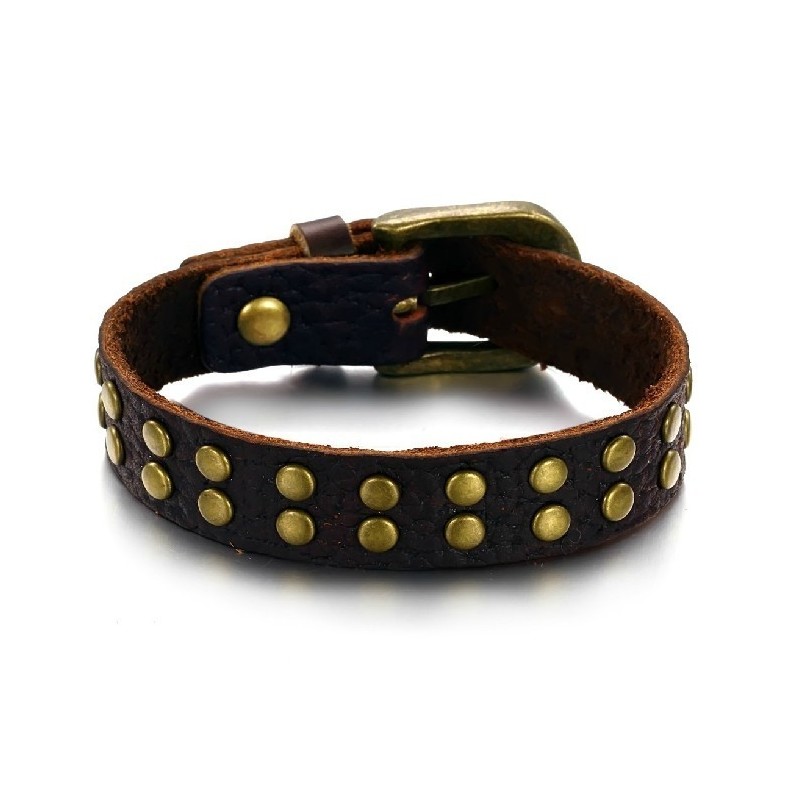 Pulseira De Couro De Titânio Retrô De Qualidade Confiável Pulseira De Couro De Titânio Retrô De Qualidade Confiável