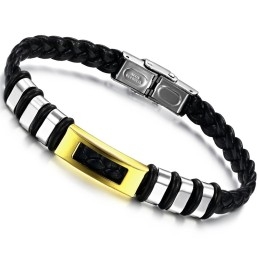 Pulseira De Couro De Titânio De Qualidade Estável