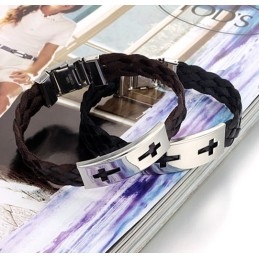 Pulseira De Titânio De Qualidade Estável E Cruzada