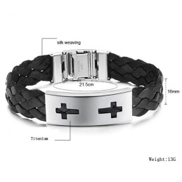 Pulseira De Titânio De Qualidade Estável E Cruzada