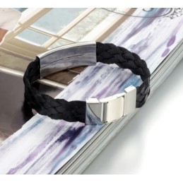 Pulseira De Couro De Titânio Scorpio Masculino Fácil De Usar