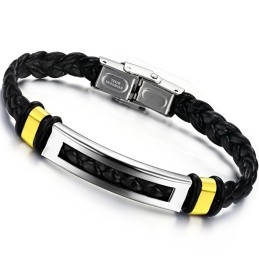 Pulseira De Couro De Titânio Vendendo Bem Em Todo O Mundo