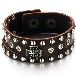 Pulseira De Couro De Titânio De Alta Qualidade