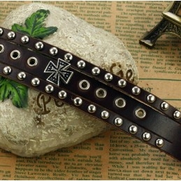 Pulseira De Couro De Titânio De Alta Qualidade