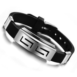 Pulseira Masculina De Silicone De Titânio De Excelente Qualidade