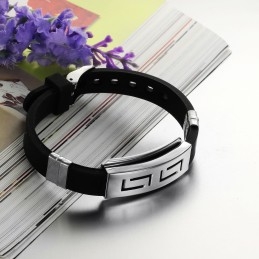 Pulseira Masculina De Silicone De Titânio De Excelente Qualidade
