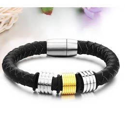 Pulseira Masculina De Titânio De Qualidade Estável