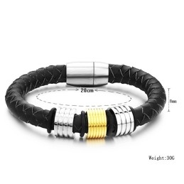 Pulseira Masculina De Titânio De Qualidade Estável