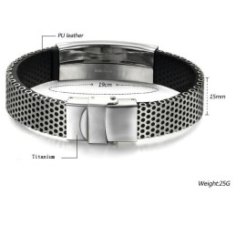 Pulseira De Couro De Titânio Para Ter Uma Longa História