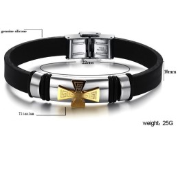 Pulseira Masculina De Silicone De Titânio Bem Conhecida Por Sua Alta Qualidade