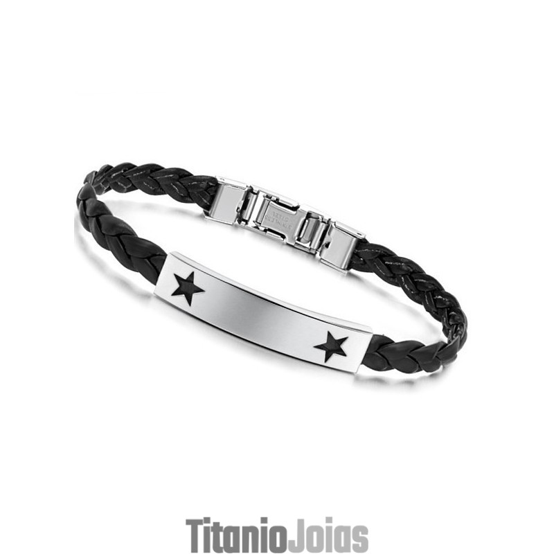 Pulseira De Couro De Titânio Em Formato De Estrela Feminina De Reputação Confiável Pulseira De Couro De Titânio Em Formato De Estrela Feminina De Reputação Confiável
