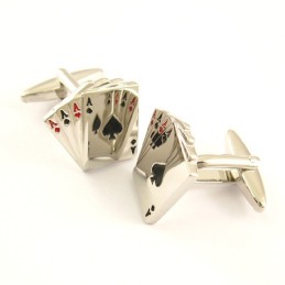Abotoaduras De Titânio Four Aces