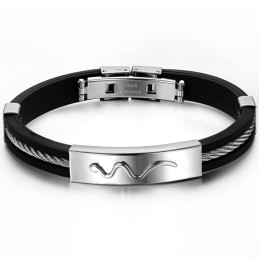 Pulseira De Couro De Titânio Viper De Reputação Confiável