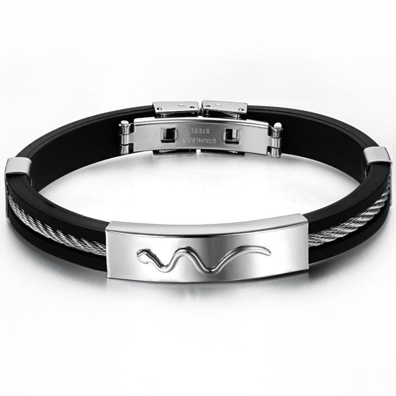 Pulseira De Couro De Titânio Viper De Reputação Confiável Pulseira De Couro De Titânio Viper De Reputação Confiável