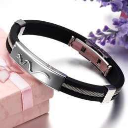 Pulseira De Couro De Titânio Viper De Reputação Confiável