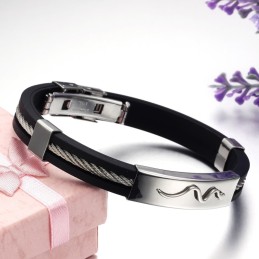 Pulseira De Couro De Titânio Viper De Reputação Confiável