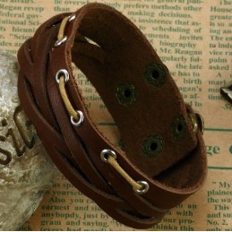 Pulseira De Couro De Titânio De Qualidade Superior