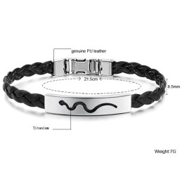 Pulseira Feminina De Couro De Titânio Com Reputação Confiável