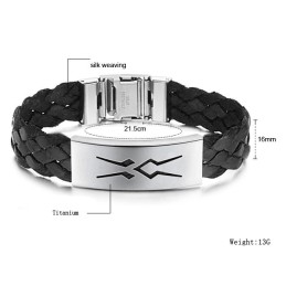 Pulseira Masculina De Titânio De Qualidade Estável