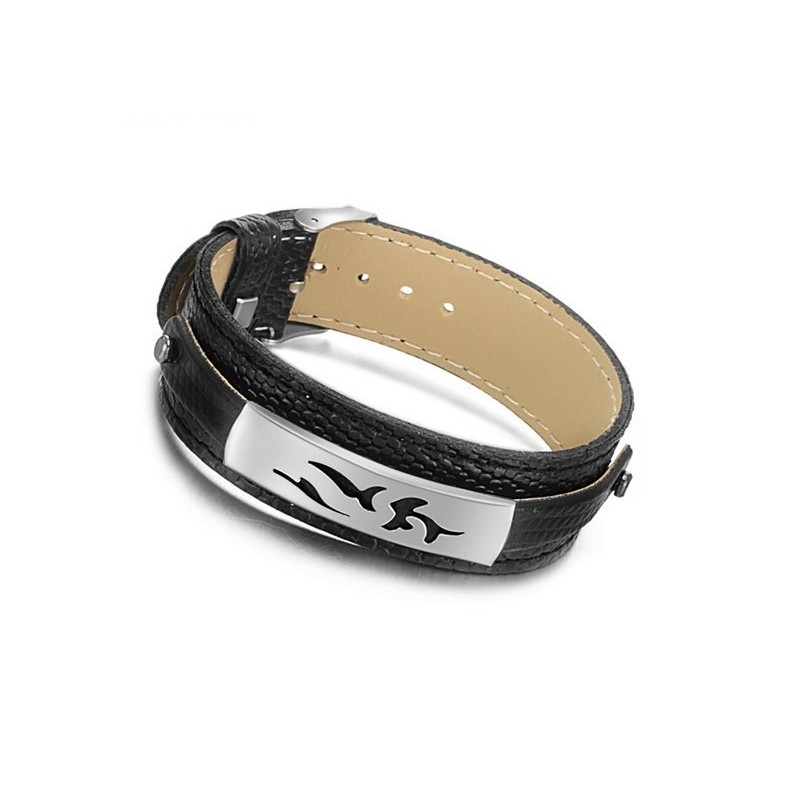 Pulseira De Titânio Preto Pu De Qualidade Confiável Pulseira De Titânio Preto Pu De Qualidade Confiável