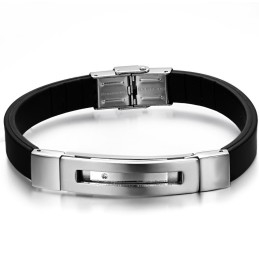 Pulseira Masculina De Silicone De Titânio De Excelente Qualidade