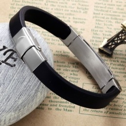 Pulseira Masculina De Silicone De Titânio De Excelente Qualidade