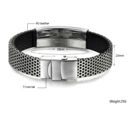 Pulseira De Couro De Titânio Scorpion De Qualidade Estável