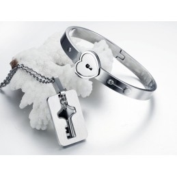 Pulseira De Titânio Com Trava De Grande Variedade Para Amantes